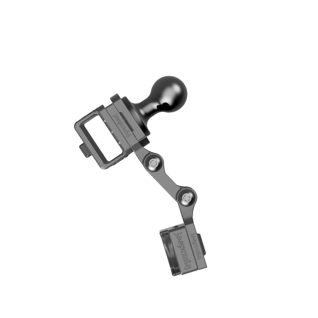 Universal Belt-Clip Attached Mobile Mic + JeepUniq Magnetic Mic Attachment Mobile Mic Mount with 67 Designs Ball Image 2