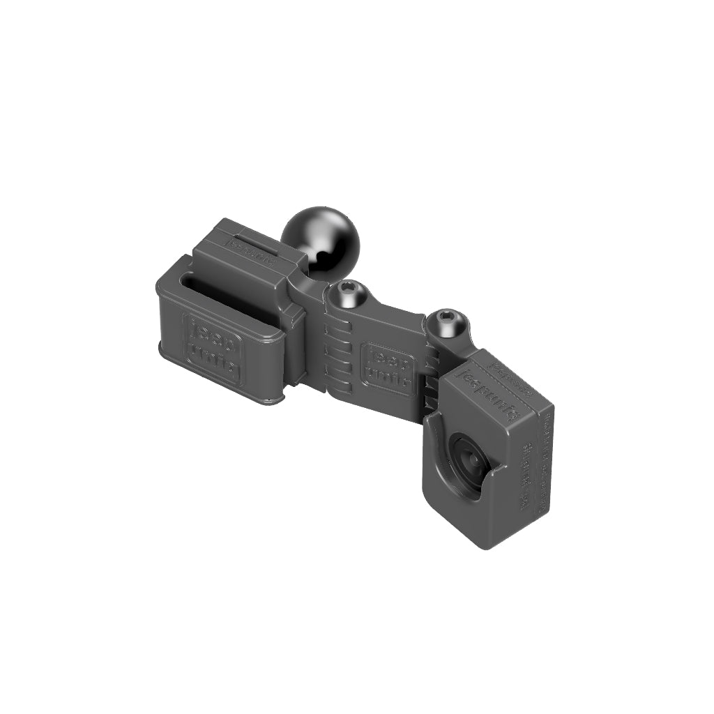 Universal Belt-Clip Attached Handheld Radio + JeepUniq Magnetic Mic Attachment Mobile Mic Mount with 67 Designs Ball Image 1