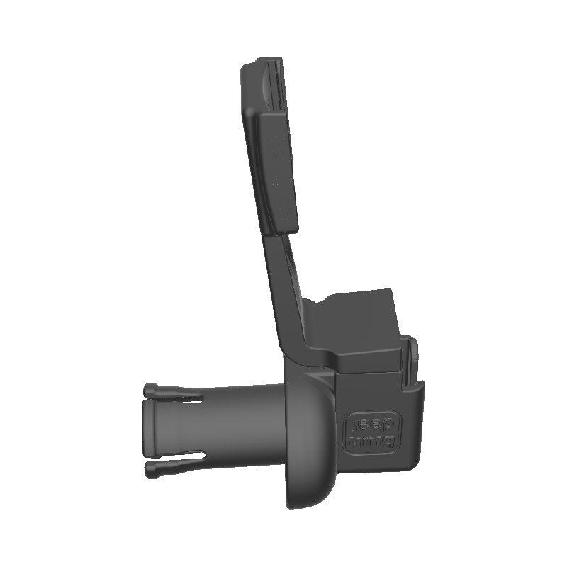 President Johnson CB Mic + Garmin Mini InReach SATCOM Holder for Jeep JK 07-10 Grab Bar - Image 3