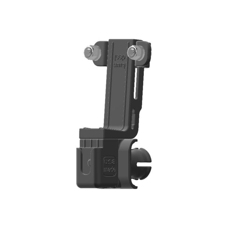 Yaesu FT-2900 HAM Mic + Delorme inReach Device Holder for Jeep JK 07-10 Grab Bar - Image 3