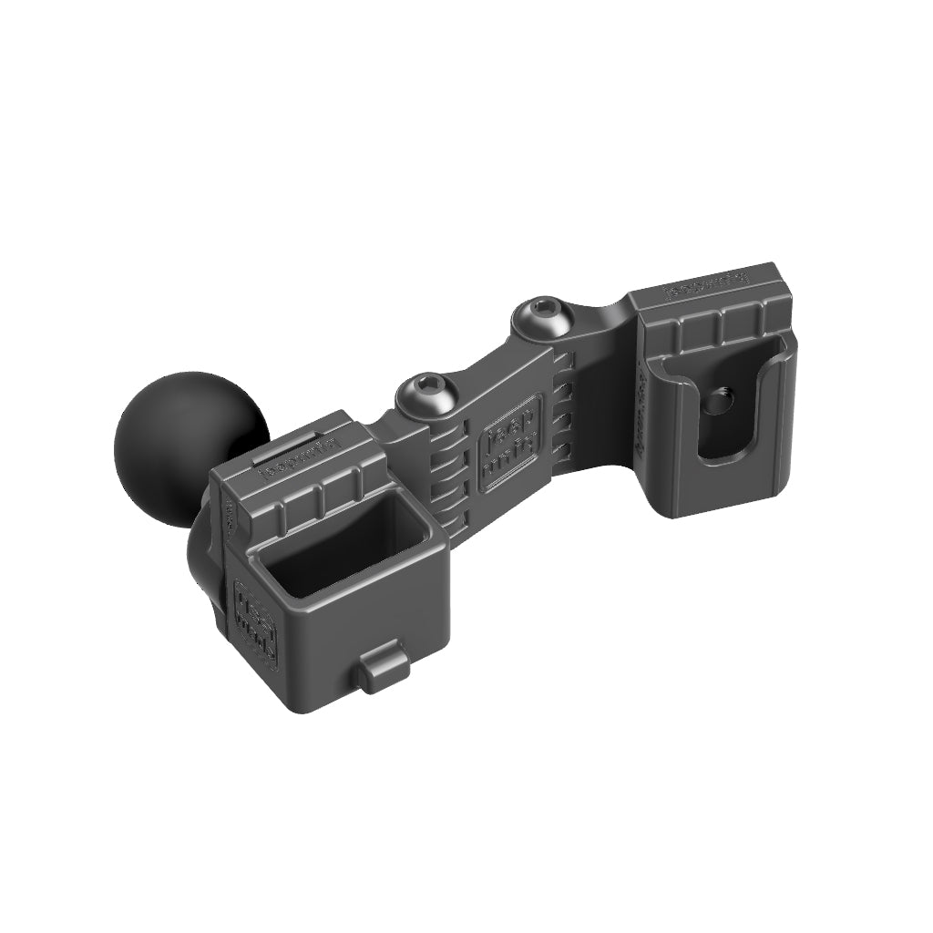 Universal Belt-Clip Attached Mobile Mic + Midland GPX67-Pro Handheld Radio Mount with RAM Ball Image 4