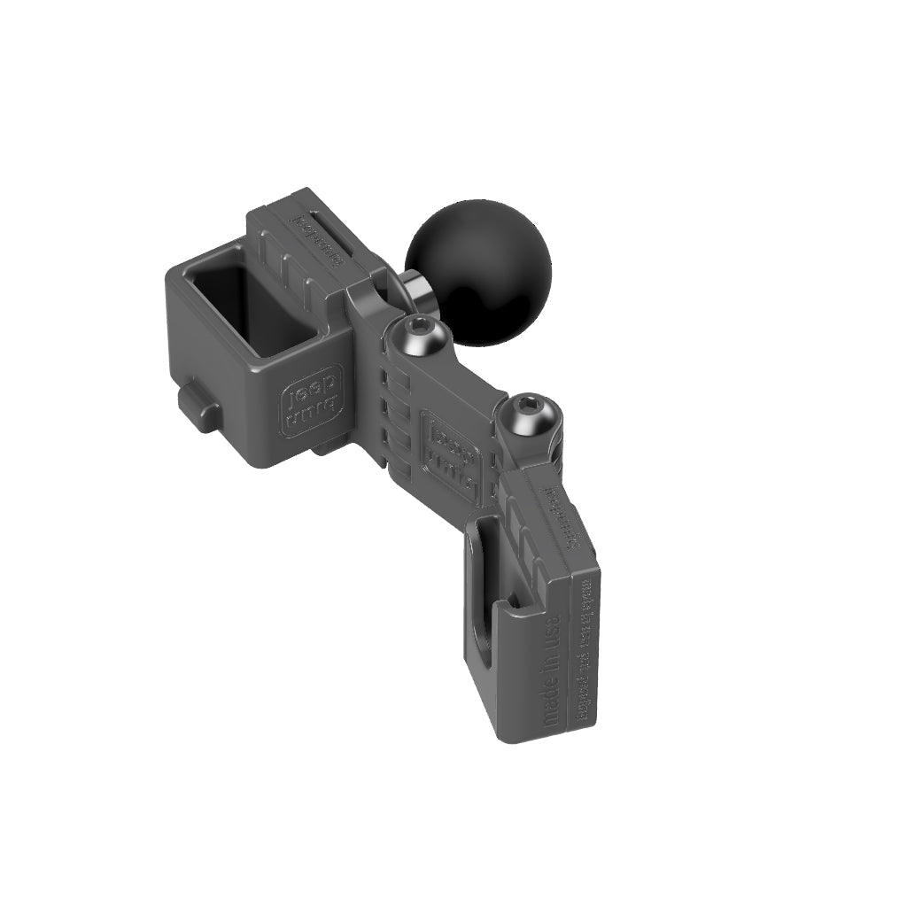 Wouxun SMO-001 Mobile Mic + Universal Round Button Attached Mobile Mic Mount with RAM Ball Image 5