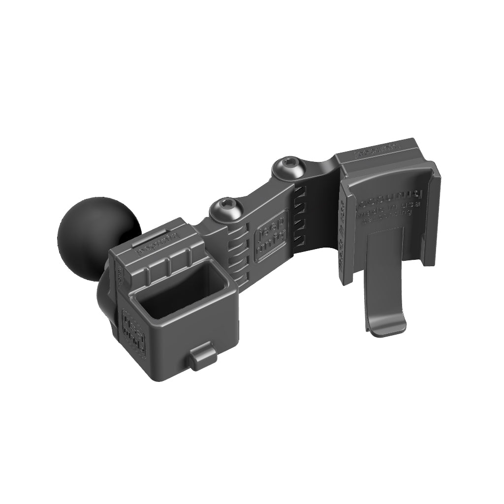 Universal Belt-Clip Attached Mobile Mic + Garmin InReach Mini Handheld Radio Mount with RAM Ball Image 4