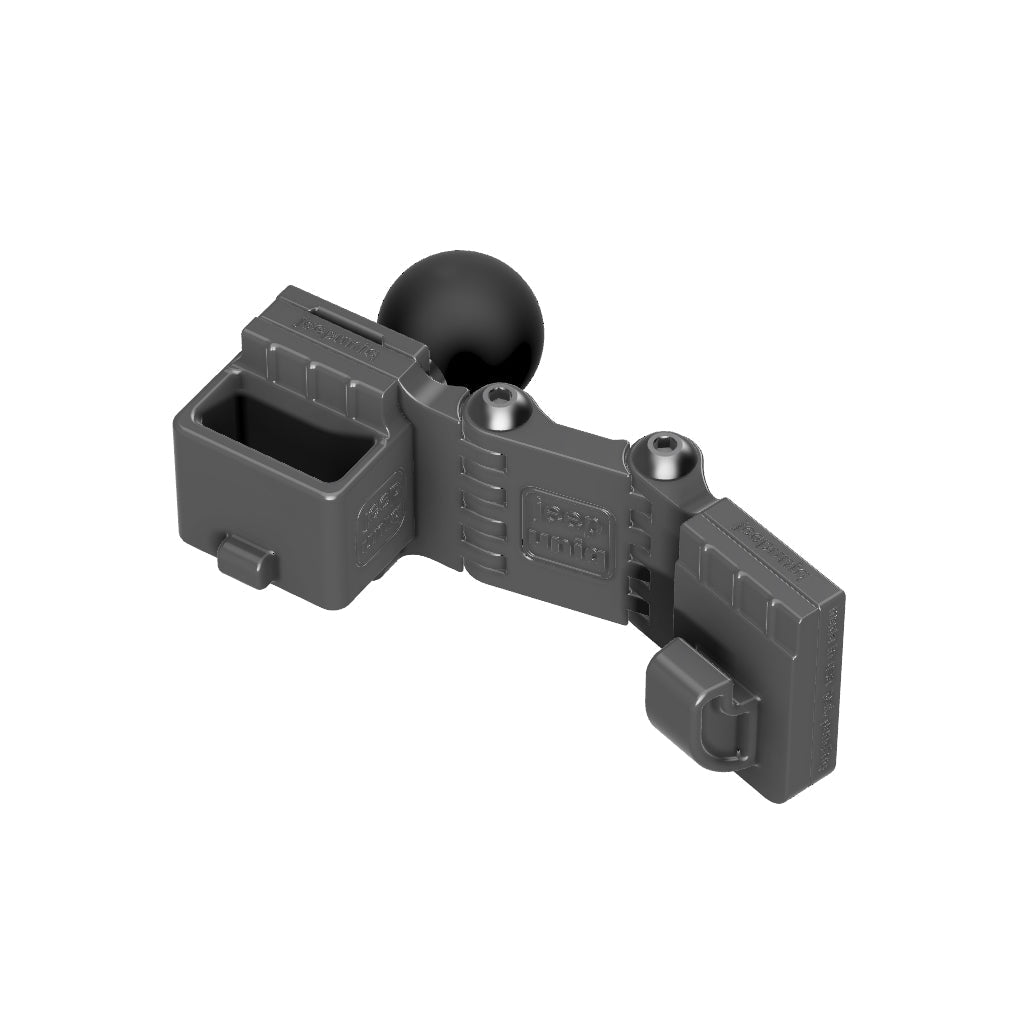 Universal Belt-Clip Attached Mobile Mic + Icom ID-4100 Mobile Mic Mount with RAM Ball Image 1