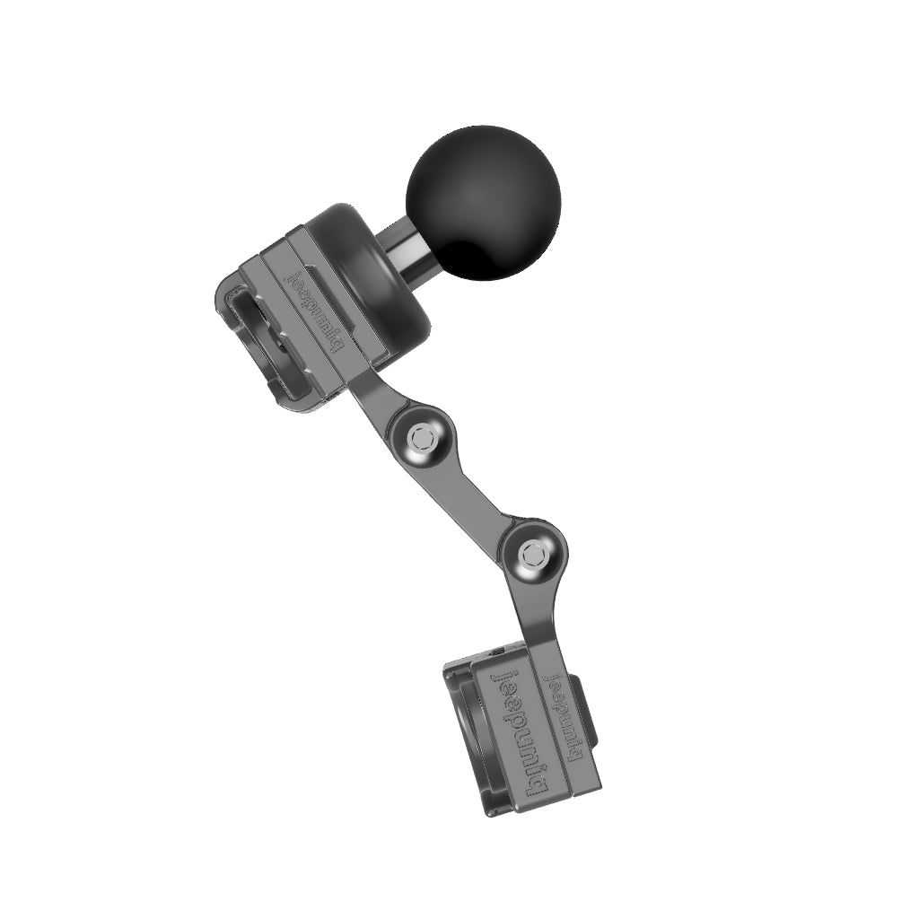 Yaesu FT-1900 Mobile Mic + JeepUniq Magnetic Mic Attachment Mobile Mic Mount with RAM Ball Image 2