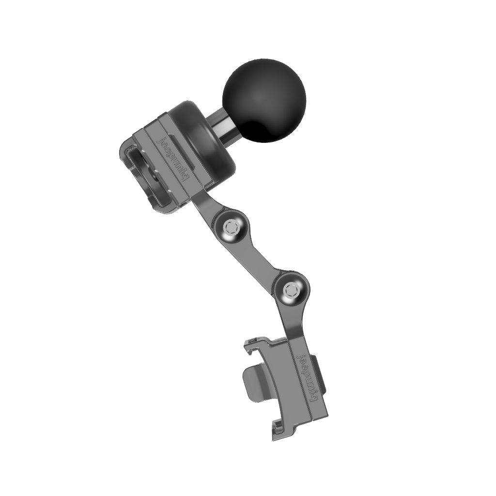 Universal Round Button Attached Mobile Mic + Garmin InReach Mini Handheld Radio Mount with RAM Ball Image 2