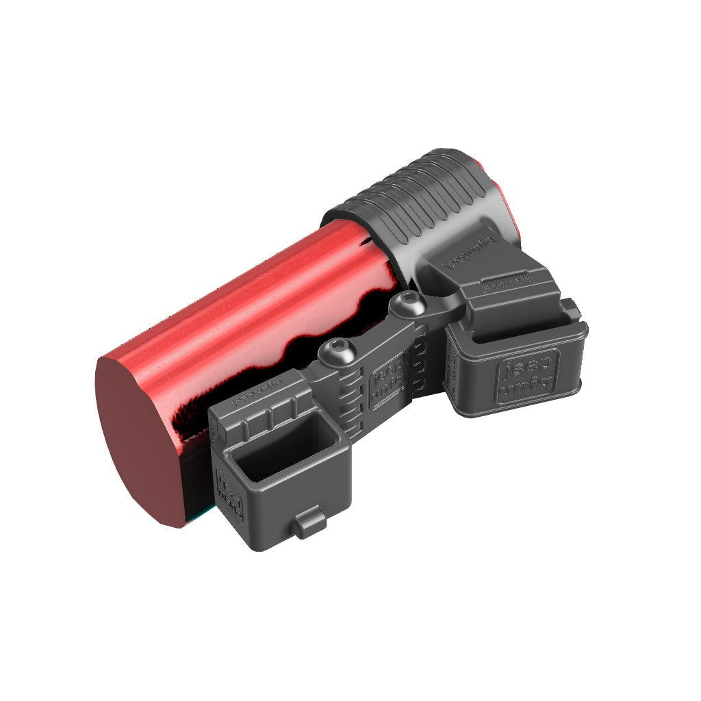 Universal Belt-Clip Attached Handheld Radio + Kenwood KMC-35 Mobile Mic Mount for Jeep JL/JT 2024+ Grab-Bar Image 4