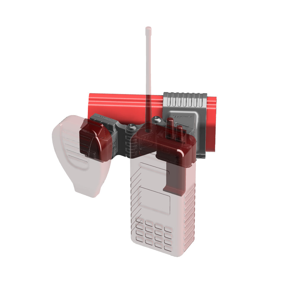 Universal Belt-Clip Attached Handheld Radio + Kenwood KMC-45D Mobile Mic Mount for Jeep JL/JT 2024+ Grab-Bar Image 6