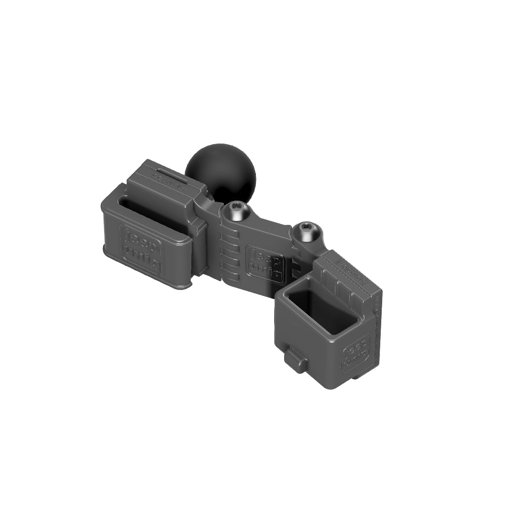 Universal Belt-Clip Attached Handheld Radio + Kenwood KMC-45D Mobile Mic Mount with RAM Ball Image 1