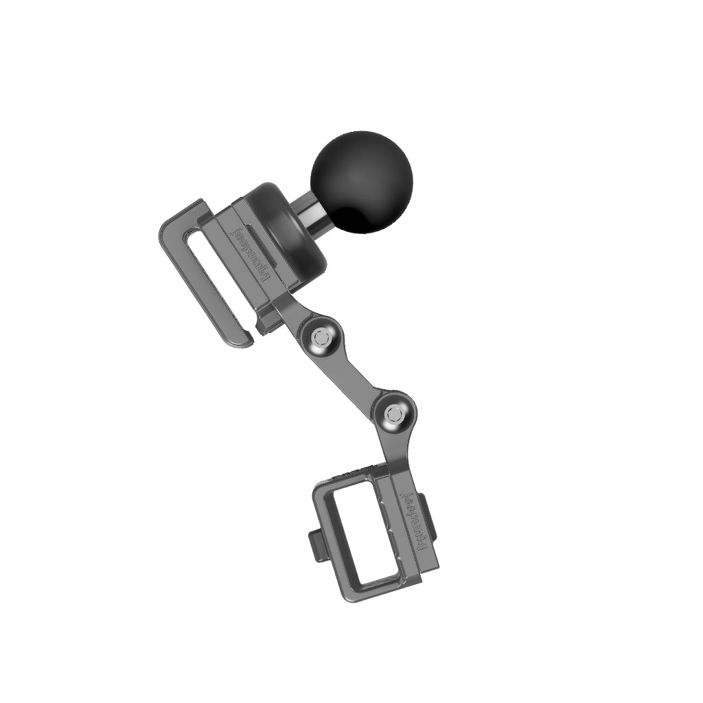 Universal Belt-Clip Attached Handheld Radio + Universal Belt-Clip Attached Mobile Mic Mount with RAM Ball Image 2