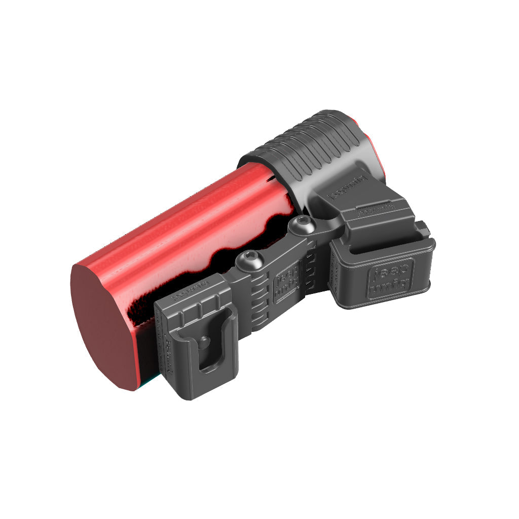 Universal Belt-Clip Attached Handheld Radio + Cobra 25 LX Mobile Mic Mount for Jeep JL/JT 2024+ Grab-Bar Image 4