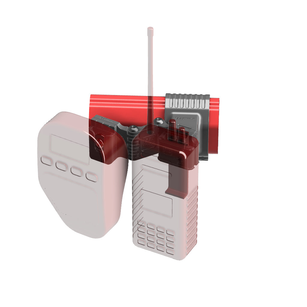 Universal Belt-Clip Attached Handheld Radio + Cobra 25 LX Mobile Mic Mount for Jeep JL/JT 2024+ Grab-Bar Image 6