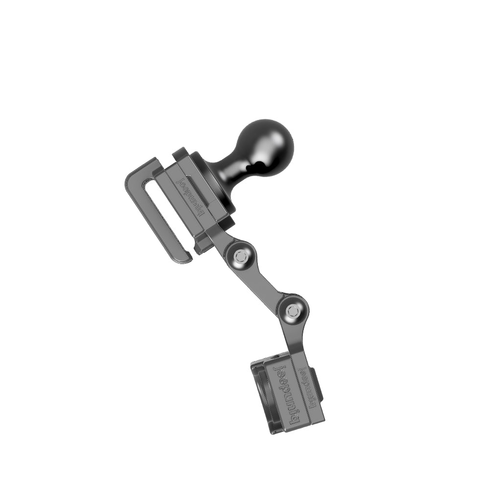 Universal Belt-Clip Attached Handheld Radio + JeepUniq Magnetic Mic Attachment Mobile Mic Mount with 67 Designs Ball Image 2