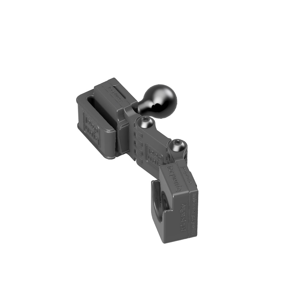 Universal Belt-Clip Attached Handheld Radio + JeepUniq Magnetic Mic Attachment Mobile Mic Mount with 67 Designs Ball Image 5