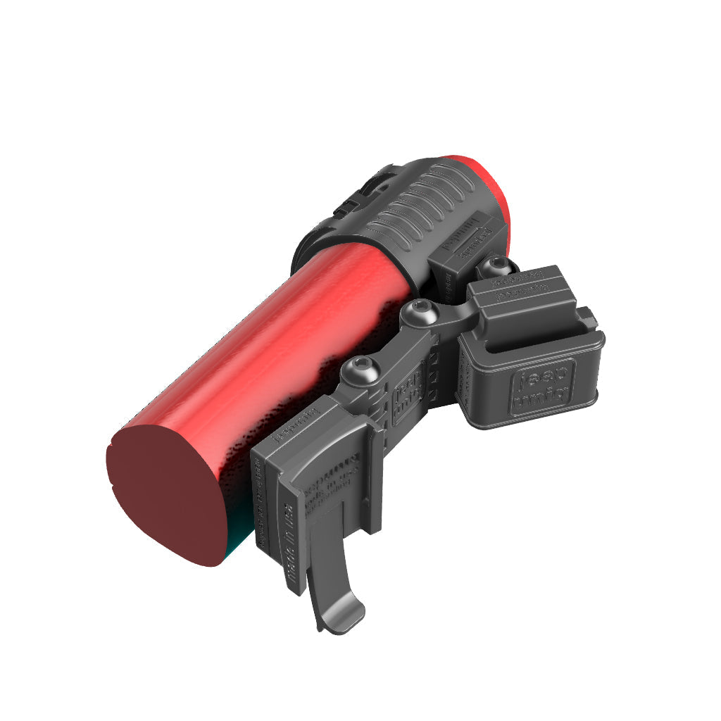 Universal Belt-Clip Attached Handheld Radio + Garmin InReach Mini Handheld Radio Mount for Jeep JL/JT 18-23 Grab-Bar Image 4