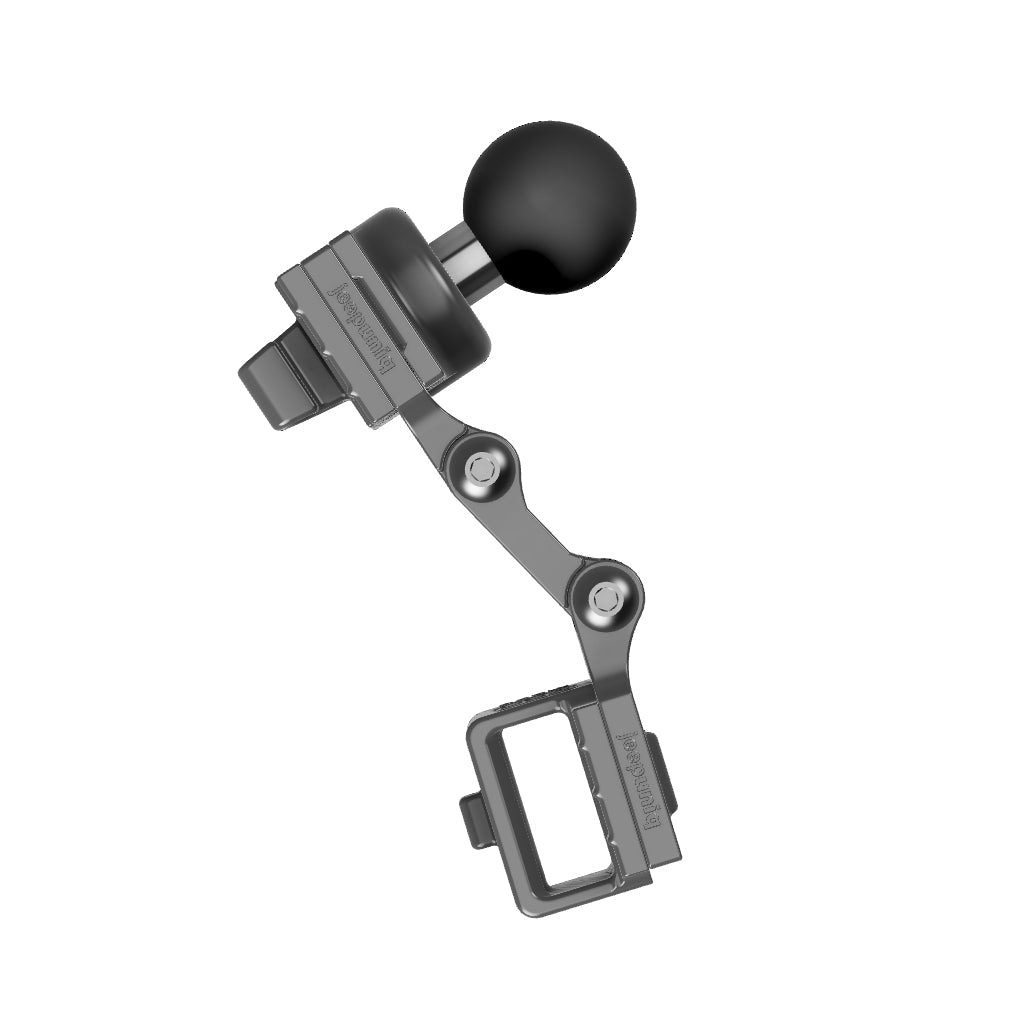 Icom IC-7100 Mobile Mic + Universal Belt-Clip Attached Mobile Mic Mount with RAM Ball Image 2