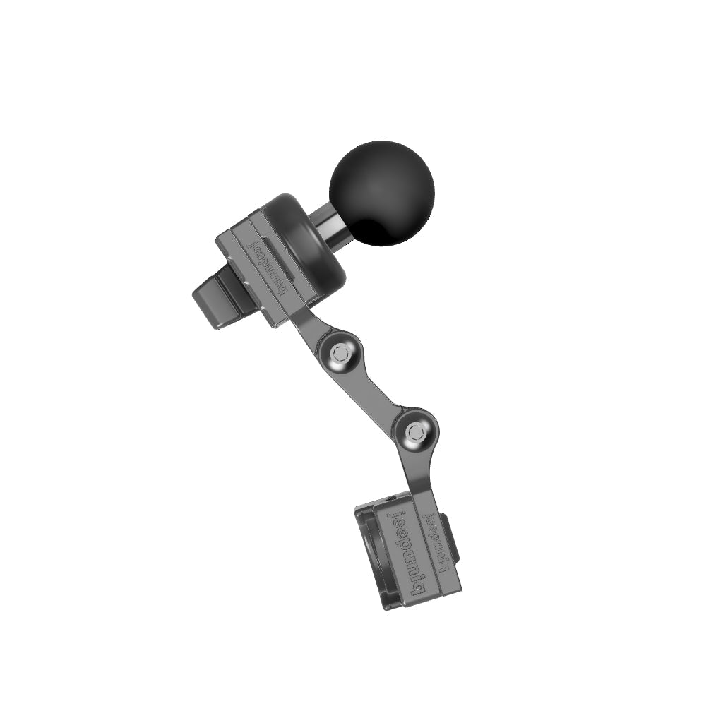 Icom IC-7100 Mobile Mic + JeepUniq Magnetic Mic Attachment Mobile Mic Mount with RAM Ball Image 2