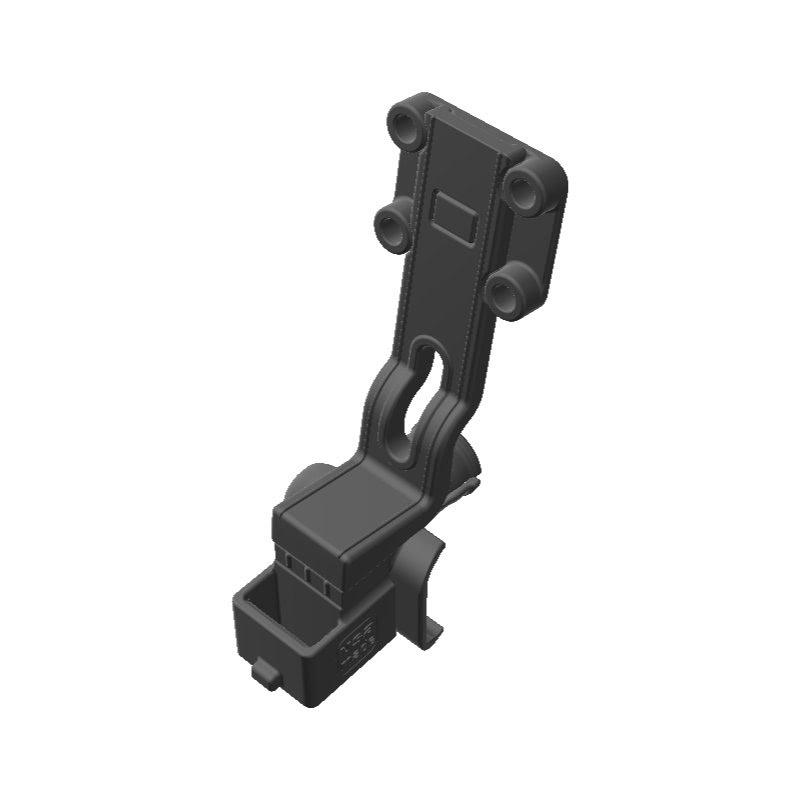 Wouxun SMO-001 HAM Mic + Garmin InReach Explorer SATCOM Holder for Jeep JK 07-10 Grab Bar - Image 1