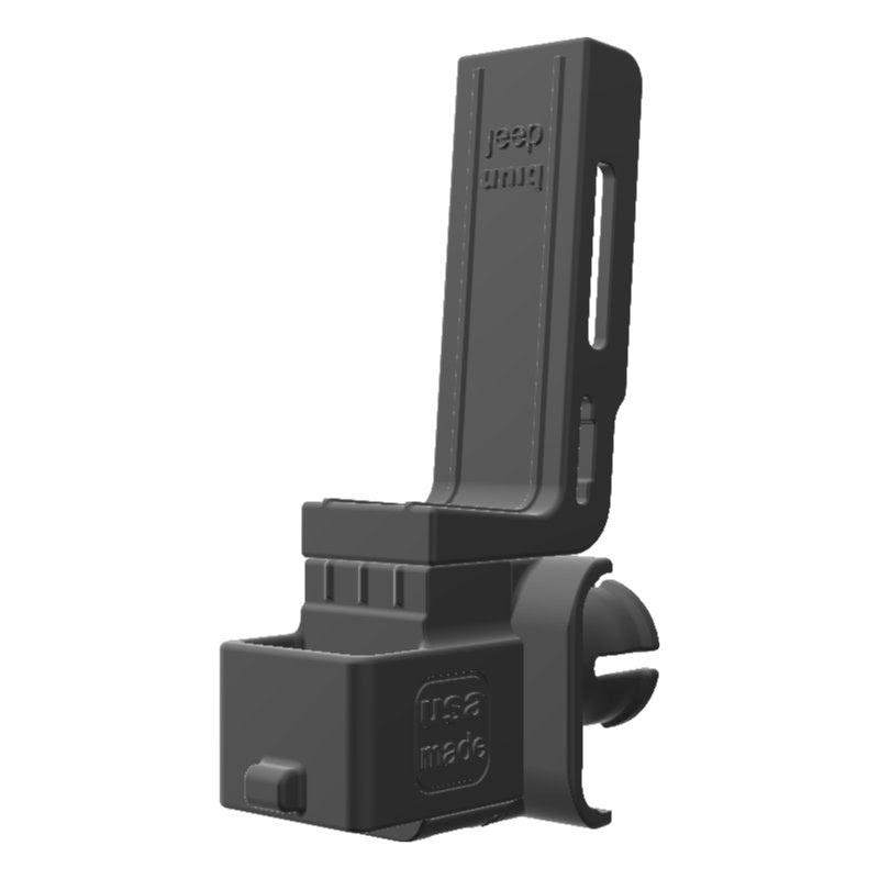 Wouxun SMO-001 HAM Mic + Connect Systems CS580 Radio Holder for Jeep JK 07-10 Grab Bar - Image 3