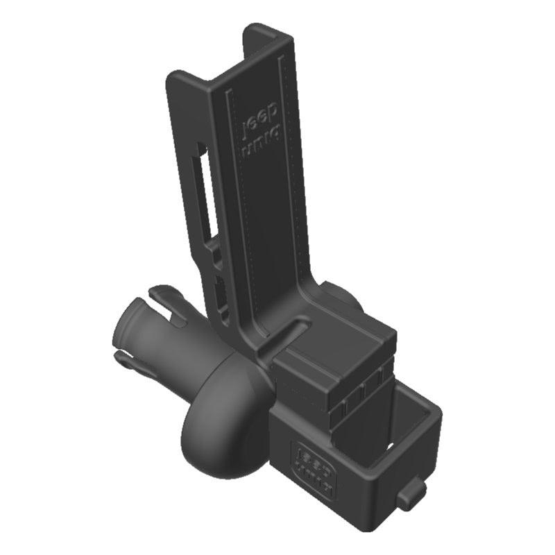 Baofeng BF-S112 HAM Mic + Yaesu FT-70D Radio Holder for Jeep JK 07-10 Grab Bar - Image 4