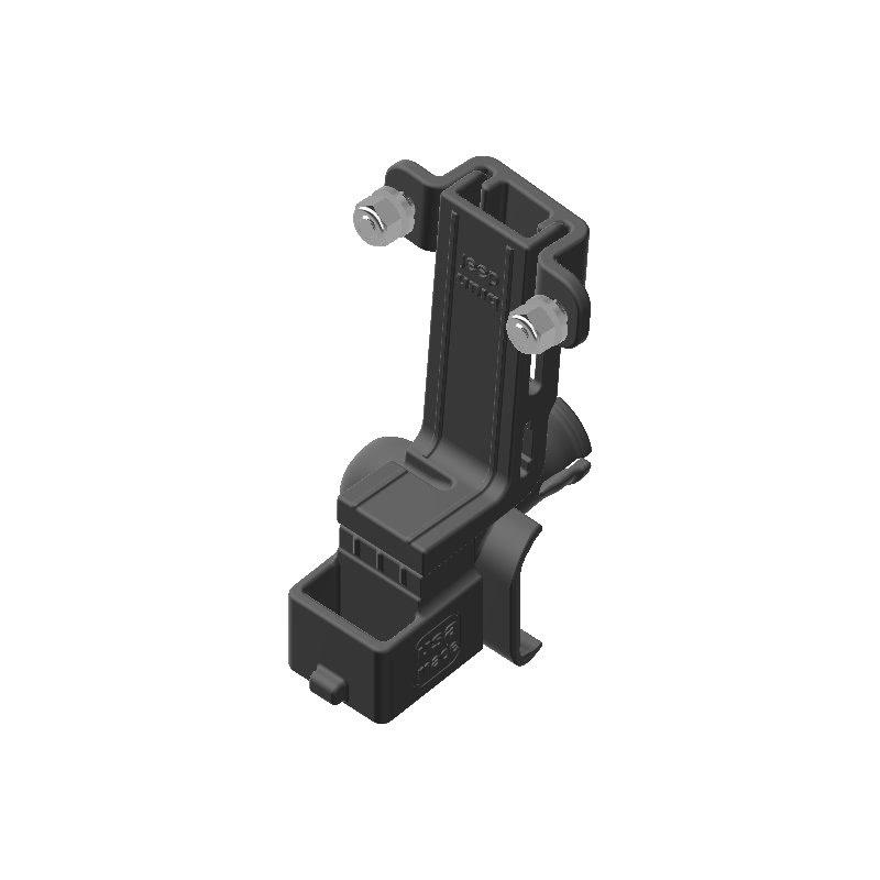 Baofeng BF-S112 HAM Mic + Delorme inReach Device Holder for Jeep JK 07-10 Grab Bar - Image 1