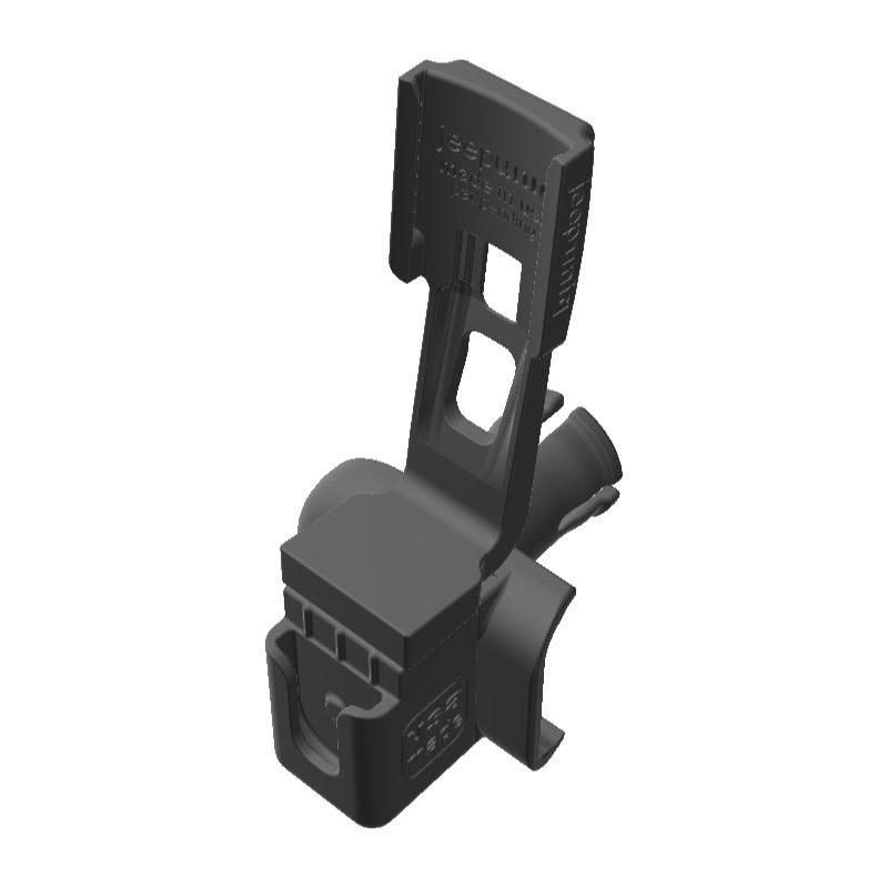 President Johnson CB Mic + Garmin Mini InReach SATCOM Holder for Jeep JK 07-10 Grab Bar - Image 1