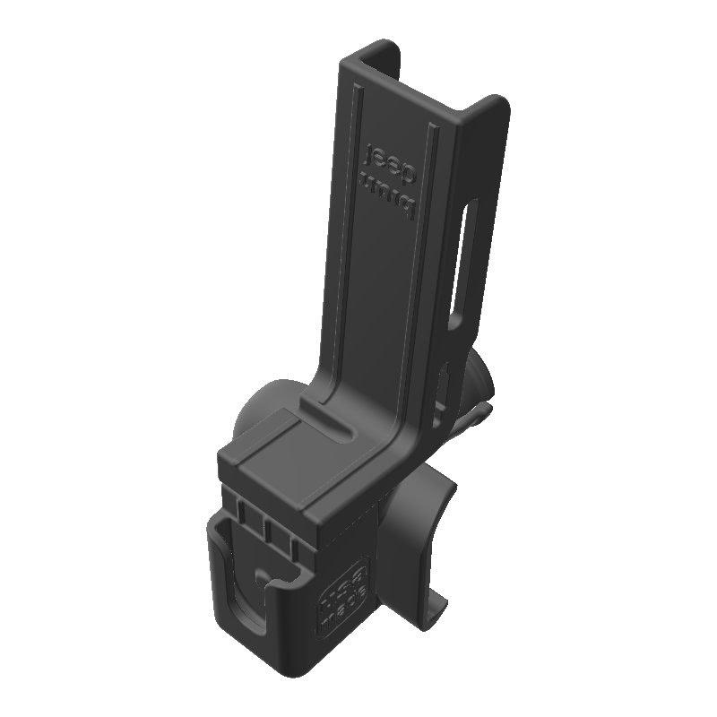 Yaesu FT-1900R HAM Mic + Connect Systems CS580 Radio Holder for Jeep JK 07-10 Grab Bar - Image 1