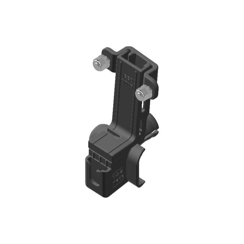 Midland MXT105 GMRS Mic + Delorme inReach Device Holder for Jeep JK 07-10 Grab Bar - Image 1