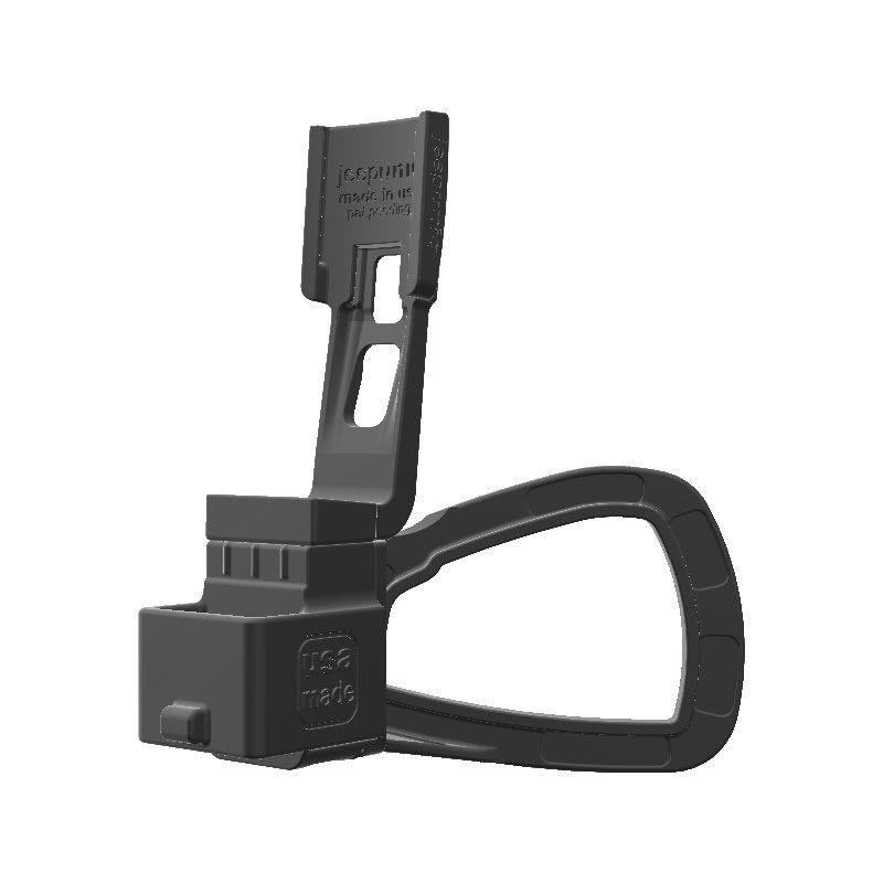 Wouxun SMO-001 HAM Mic + Garmin Mini InReach SATCOM Holder for Jeep JK 11-18 Grab Bar - Image 2