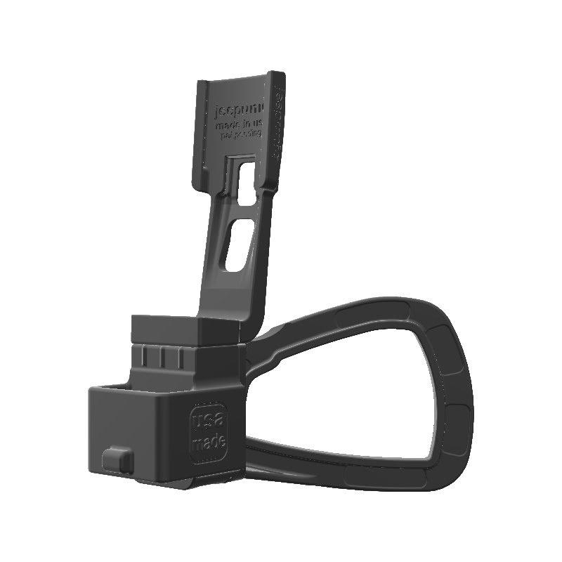 Wouxun SMO-001 HAM Mic + Garmin InReach Mini SATCOM Holder for Jeep JK 11-18 Grab Bar - Image 2