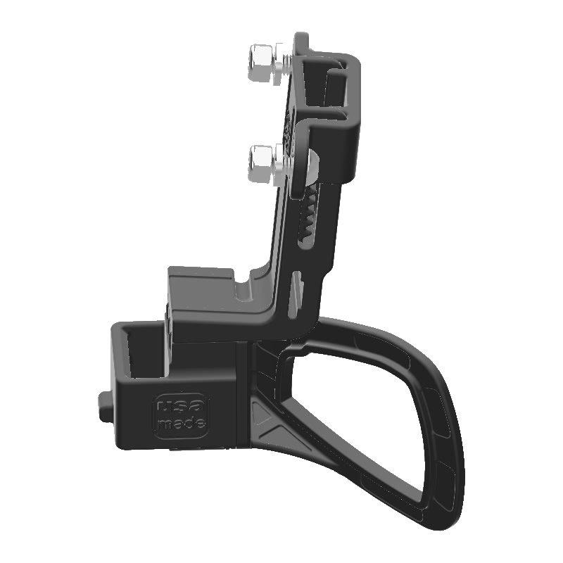 Wouxun SMO-001 HAM Mic + Delorme inReach Device Holder for Jeep JK 11-18 Grab Bar - Image 2
