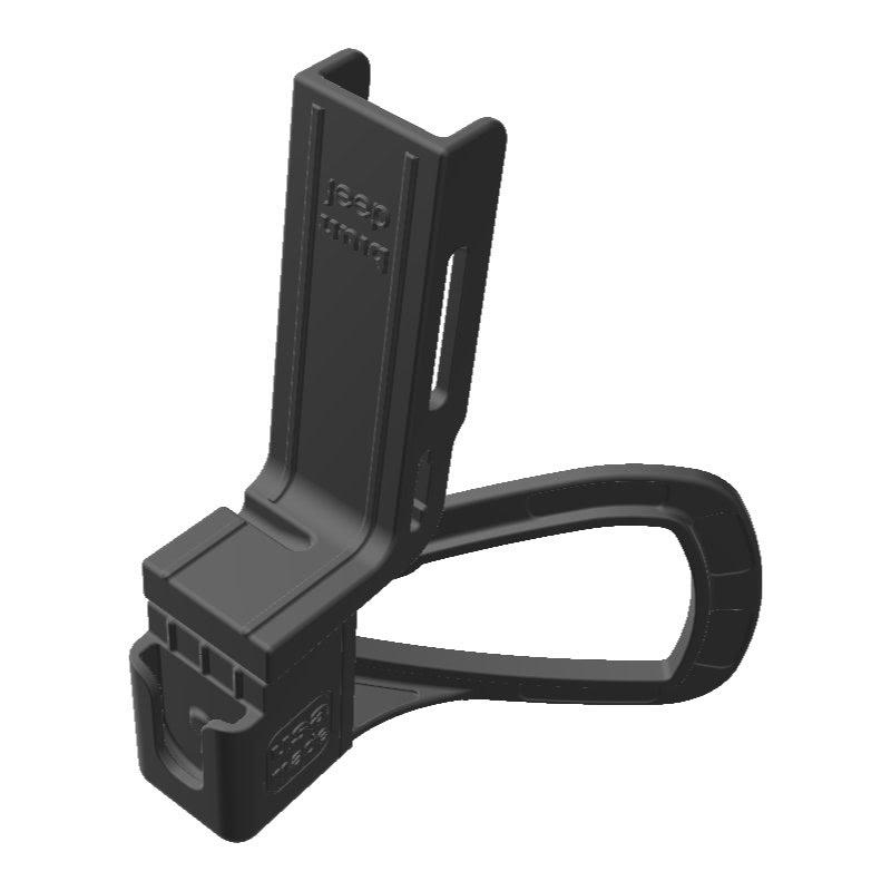 Uniden CMX560 CB Mic + Alinco DJ-500 Radio Holder for Jeep JK 11-18 Grab Bar - Image 1