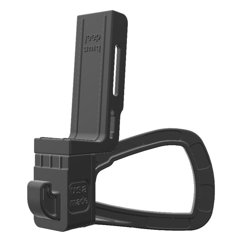 Icom IC-2300 HAM Mic + Yaesu FT-1XDR Radio Holder for Jeep JK 11-18 Grab Bar - Image 3