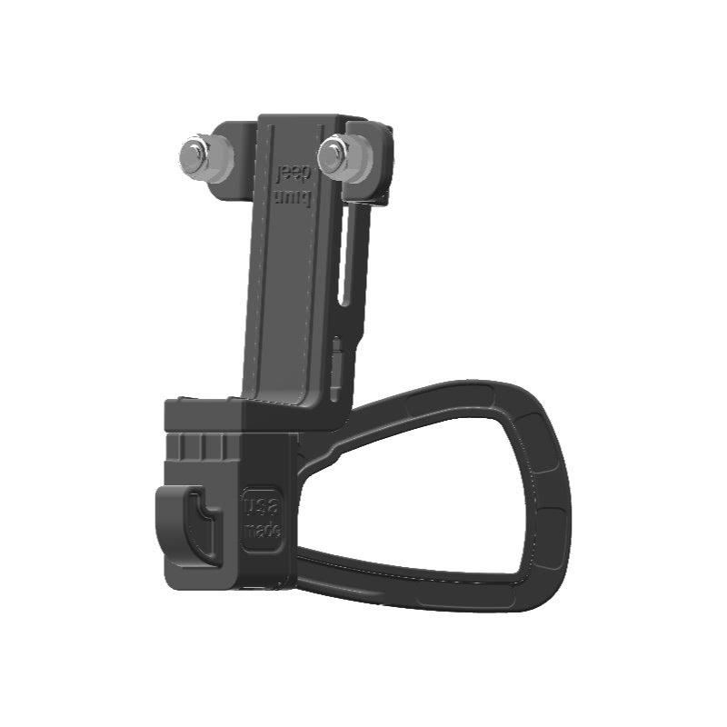 Icom ID-4100 HAM Mic + Delorme inReach Device Holder for Jeep JK 11-18 Grab Bar - Image 3