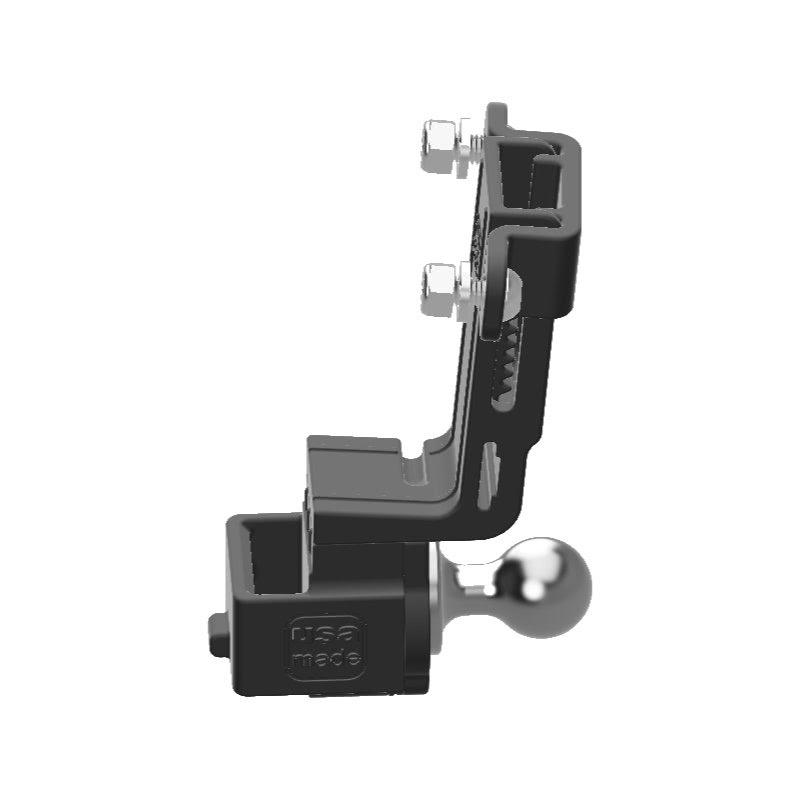 Baofeng BF-S112 HAM Mic + Delorme inReach Device Holder with 20mm 67 Designs Ball - Image 2