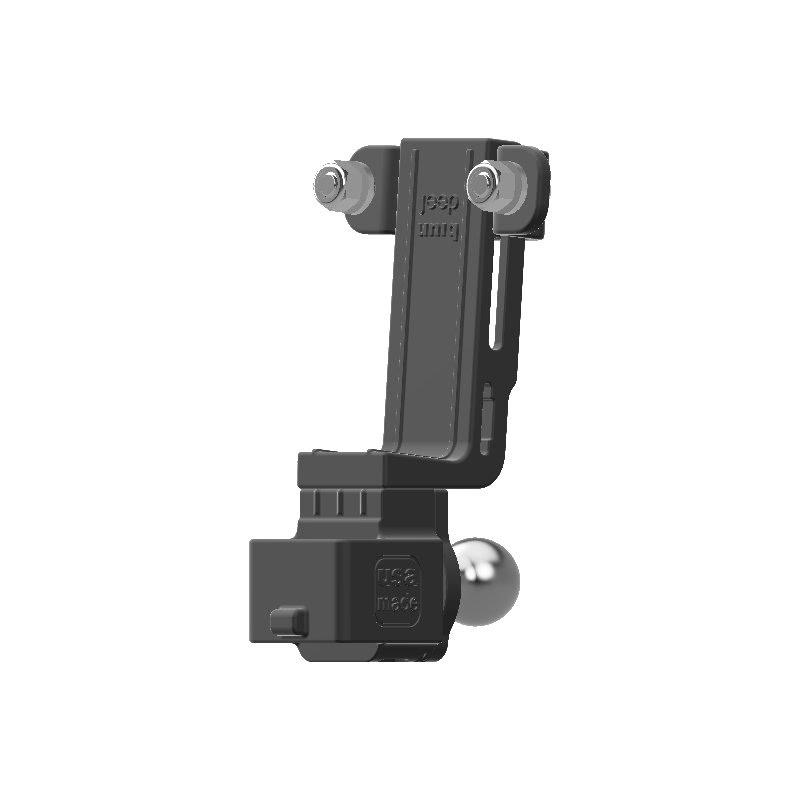Wouxun SMO-001 HAM Mic + Delorme inReach Device Holder with 20mm 67 Designs Ball - Image 3
