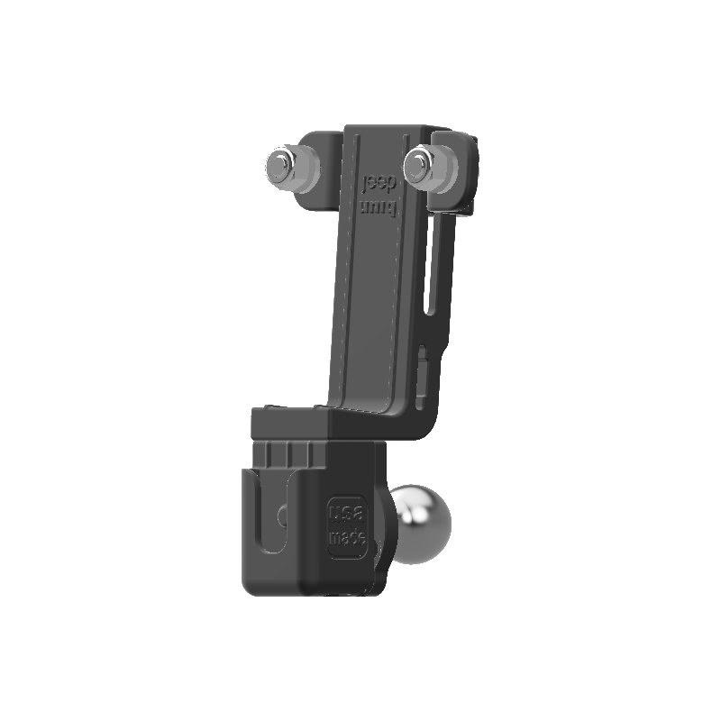 Uniden PRO520 CB Mic + Delorme inReach Device Holder with 20mm 67 Designs Ball - Image 3
