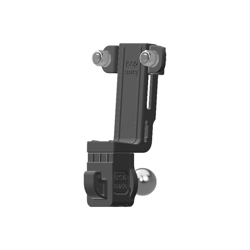 Icom ID-5100 HAM Mic + Delorme inReach Device Holder with 20mm 67 Designs Ball - Image 3