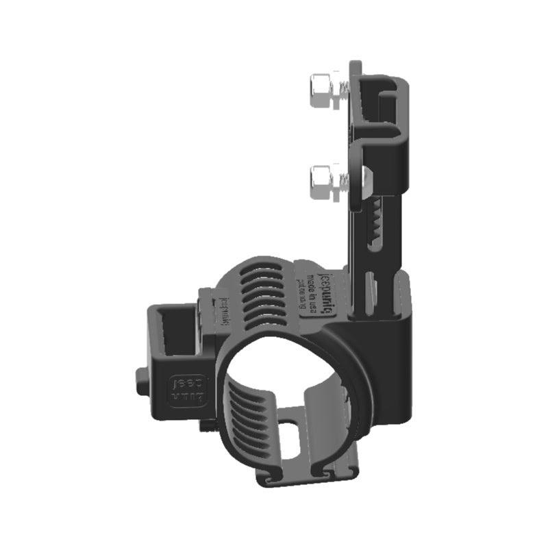 Wouxun SMO-001 HAM Mic + Delorme inReach Device Holder Clip-on for Jeep JL Grab Bar - Image 2