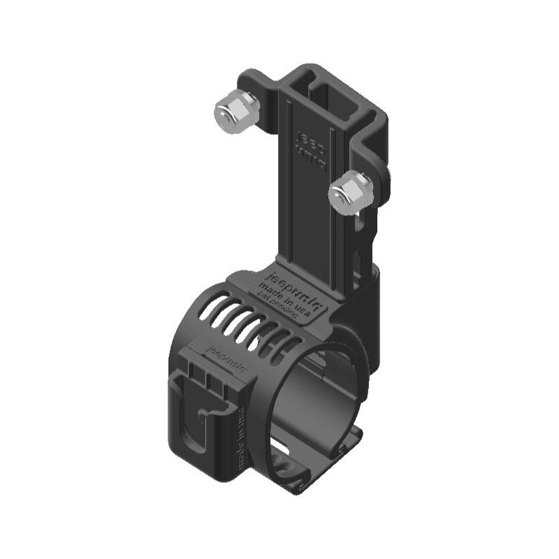 Yaesu FT-7900R HAM Mic + Delorme inReach Device Holder Clip-on for Jeep JL Grab Bar - Image 1